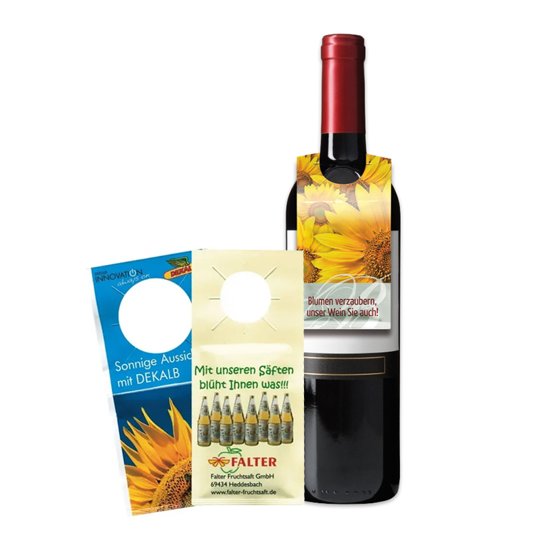 Flaskehaengemærke med frø